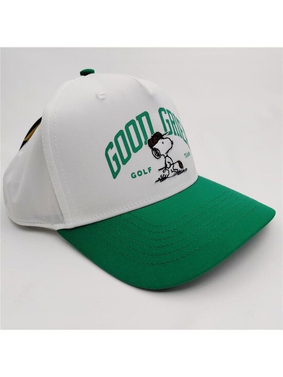 Peanuts Snoopy Good Grief Golf Team Hat | Bioworld White Snapback | NWT Retro 80